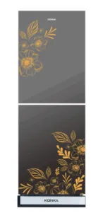 2-Door, Upper Freezer with Glass Mirror KRT-240GB-GM