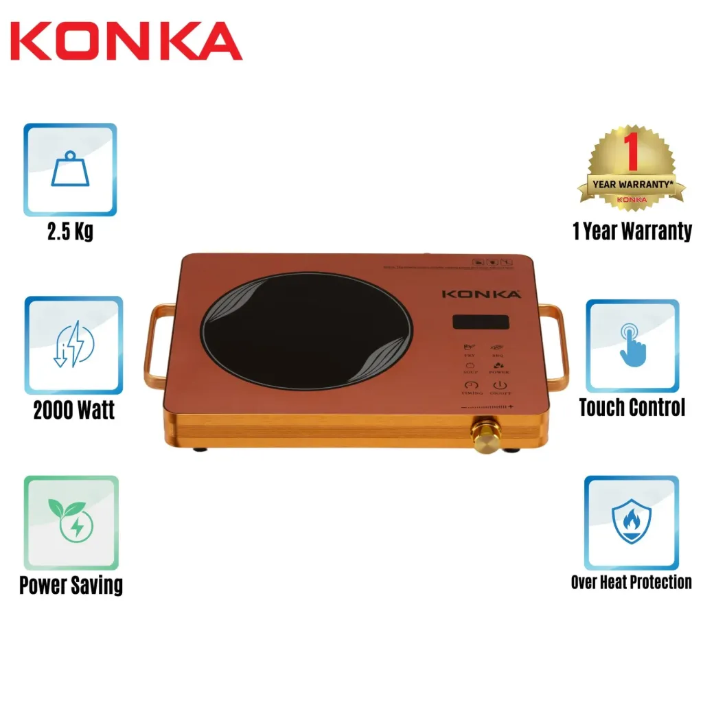 KONKA Infrared Cooker -Power Saving KIC-28GX (2000W) (copy) (পণ্যটি অর্ডার করার জন্য হালাল দোকান থেকে ৫০,০০০ হাজার টাকা এর উপরের পণ্য অর্ডার করতে হবে.)