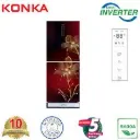 KONKA Refrigerator-KRT-282EIGB-Maroon Nelumbo Upper Freezer, Electronics Control, Digital Display with Inverter Technology (282 LTR)