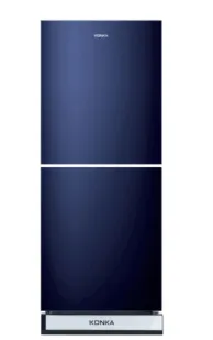 KONKA Refrigerator-KRT-200GB-Blue Hairline-2-Door, Upper Freezer (200 Ltr)