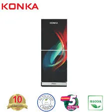 KONKA Refrigerator-KRT-282GB-Dark with Shade, Upper Freezer (282 LTR)