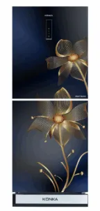 KONKA Refrigerator-KRT-315EIGB-Navy Nelumbo, Upper Freezer, Digital Display with Inverter (315 LTR)
