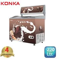 KIF220CB-Choco Cool KONKA Display Freezer/Ice Cream Freezer with Digital Temperature Control (220 LTR)
