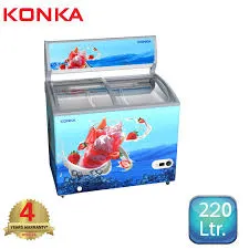 KIF220CB-Ocean Cool KONKA Display Freezer/Ice Cream Freezer with Digital Temperature Control (220 LTR)