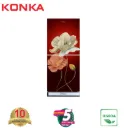 KONKA Refrigerator-KRB-190GB-3D Red Magnolia-2-Door, Bottom Freezer (190 Ltr)