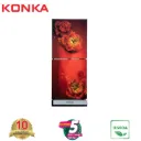 KONKA Refrigerator-KRB-190GB-3D Red Peony-2-Door, Bottom Freezer (190 Ltr)