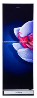 KONKA Refrigerator-KRB-307EVB-3D Blue Iris, Bottom Freezer, with Digital Display (307 LTR)